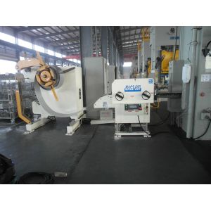 High Efficiency Sheet Strip Straightener Machine / Automatic Feeding Machine
