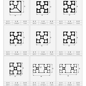 4080 Series V Slot Extrusion Aluminum Profiles Anodizing Aluminum Profiles