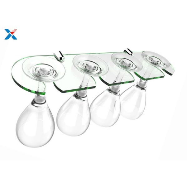Eco - Friendly Acrylic Display Rack Straight Acrylic Wine Glass Holder Non - Toxicity