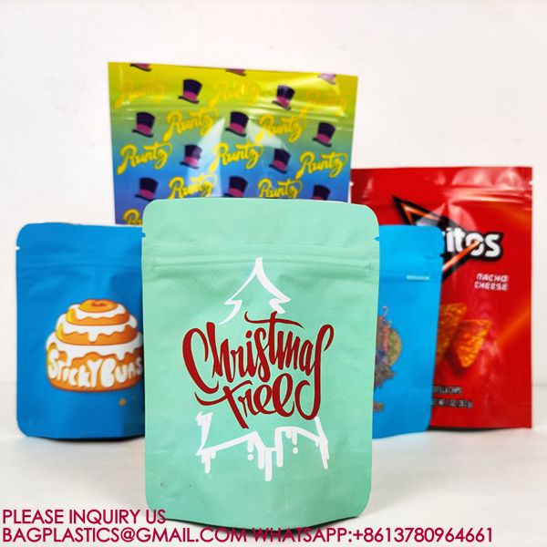 Sustainable Aluminum Foil Bag Candy Biscuit Nut Food Bag Packaging Sealed Zipper Bag