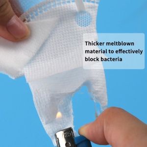 KN95 Disposable Foldable Face Mask , Anti Virus Earloop Face Mask