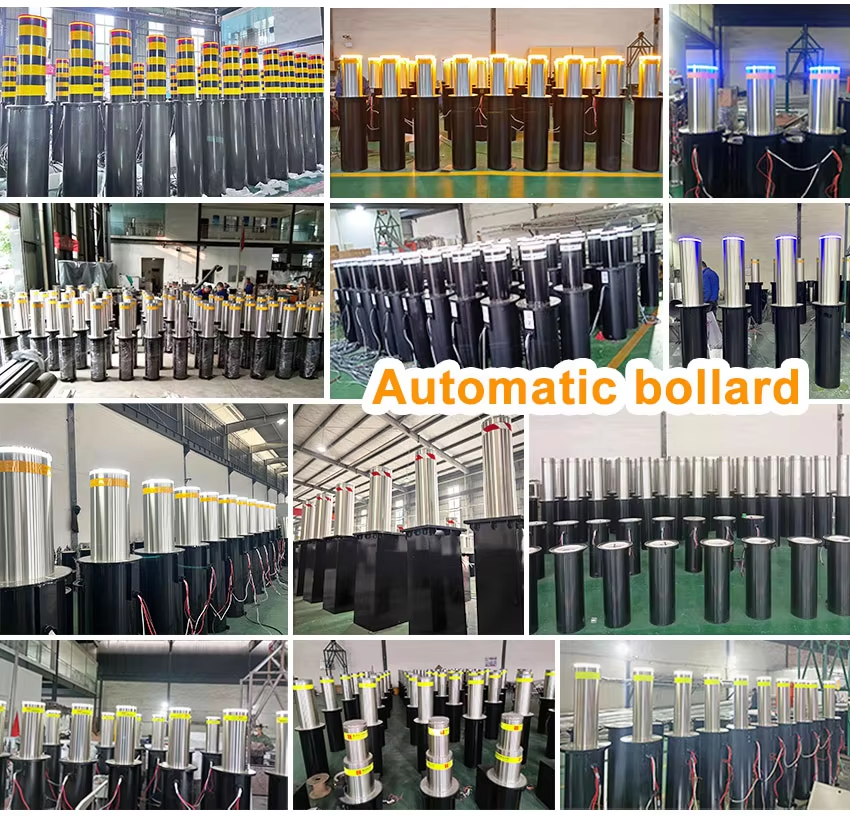 Automatic Hydraulic Rising Bollard with No Drainage Required Weatherproof and Sealed Durable Construction