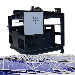 150mm Hydraulic Stroke Length Solar Panel Recycling Machine for Aluminum Alloy