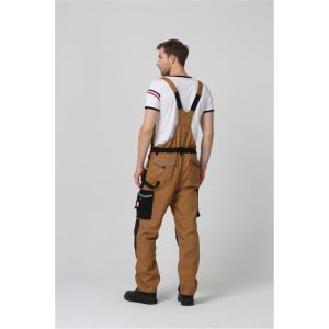 Elasticated Waistband Mens Work Uniforms 320gsm Bib Work Pants