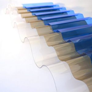 Blue 0.8mm to 2.8mm High-Temperature Resistant Plastic Polycarbonate corruagted