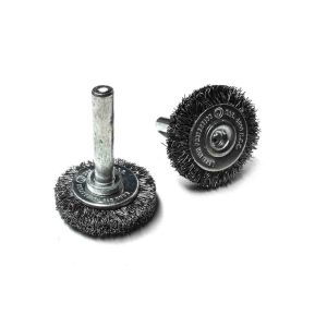 Circular Flat Crimped Steel Wire End Radial Brush