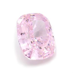 4k Iced Cut Cz Stones Pink Color Cushion Shape 7x6mm 10x8mm Loose Gemstone