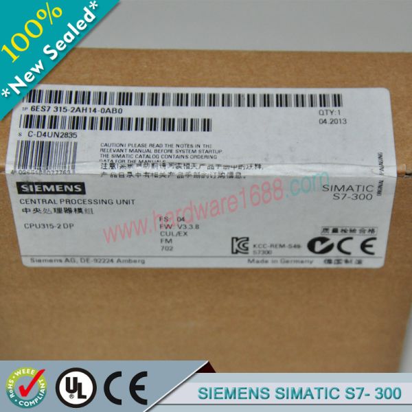 Buy SIEMENS SIMATIC S7-300 6ES7315-2AH14-0AB0 / 6ES73152AH140AB0 at wholesale prices