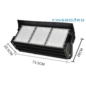 Dimmable LED Stadium Lighting 6500w 45° Lens Angle