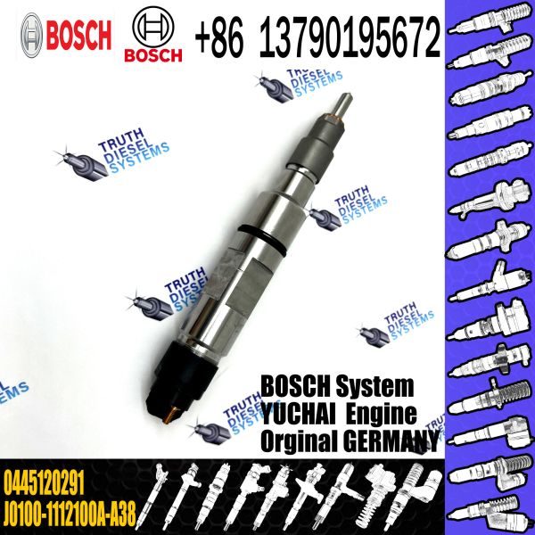 diesel fuel injector 0445120291 J0100-1112100A-A38 good quality injector for YUCHAI common rail injector 0445120291