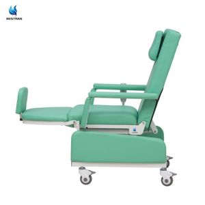 Medical Infusion & Dialysis Therapy Chair With Electric Recline And IV Pole