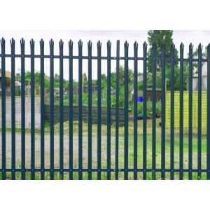 Customized Heavy Duty Palisade Fence Panels Curved Top W Shape