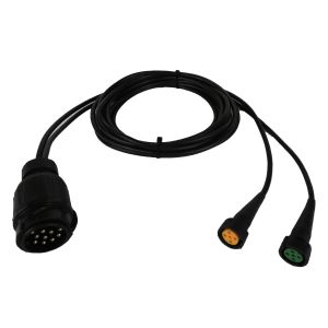 Curly Flex 9 Pin To 2*5 Pin Trailer 12v Coiled Power Cable