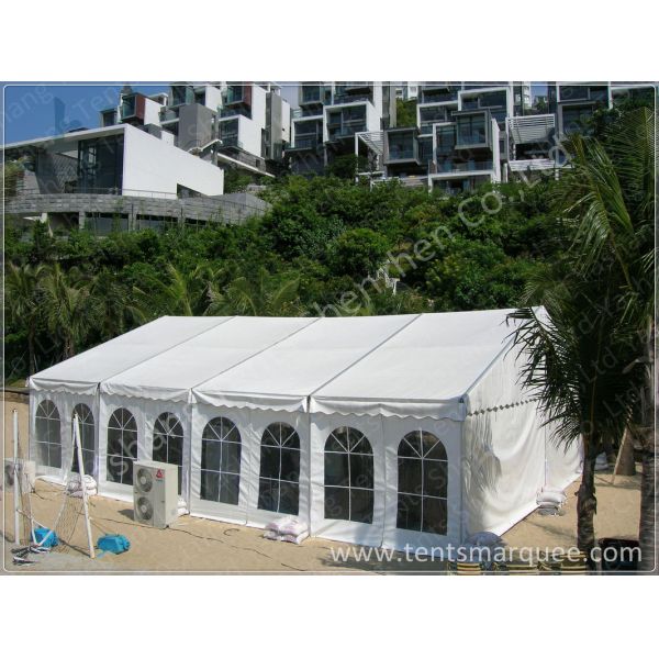 Outdoor German Style High Peak Tent Rentals Aluminum Frame For Audi Car Exhibition