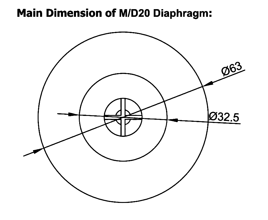 M/D20 Diaphragm For Autel Dust Collector Pulse Valve 3/4'' AE1818B AE2818B