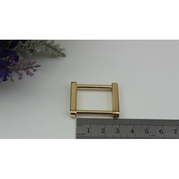 Customized zinc alloy gunmetal color 25 mm metal square ring buckle for bags