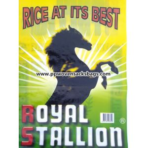 50kg Laminated Polypropylene Bags / Food Grade PP Rice Packaging Bags