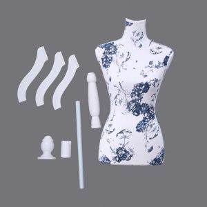Factory direct sales foam cloth female model clothing display props bust printed