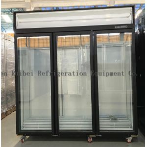 Convenience Store Upright Glass Door Freezer Fridge Refrigeration Equipment