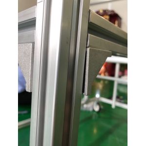 China Aluminum alloy workbench aluminum tube profile silver white on sale