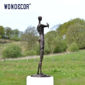 Abstract Person Holding Bird Outdoor Metal Sculpture bronze 160cm