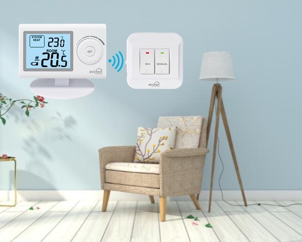 NCT Sensor Digital Wireless Room Thermostat Gas Boiler Energy Efficiency