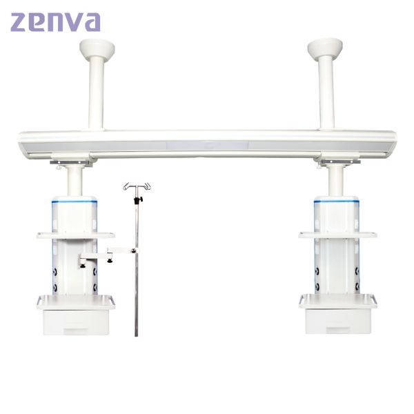 Hospital Medical Ceiling Pendant Aluminum Alloy Double Arm Pendant