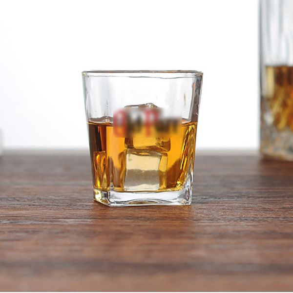 Buy Square Double Rocks Promotional Glass For Whiskey Drinking at wholesale prices