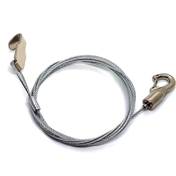 Gallery Hanging System Track Accessory Cable Gripper Snap Hook For Sign Hanging
