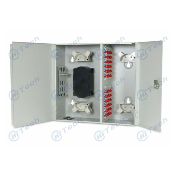 Buy Electrostatic Spaying Wall Mount Fiber Distribution Box 48 Core Dimension 380 X 400 X 135.6mm at wholesale prices