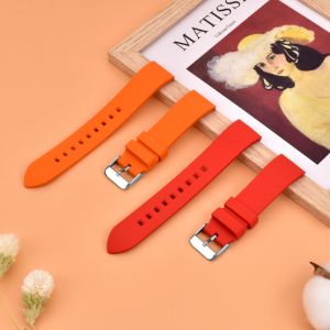 OEM Custom Print Silicone Rubber Watch Band Quick Release 20mm