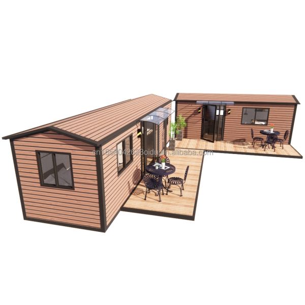 Galvanized Steel Square Tubes Main Structure and Aluminum Alloy Windows for Luxury Container Houses Used in Villa Hotels