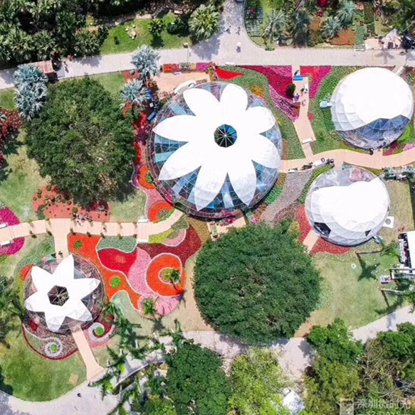 Buy Waterproof Geodesic Dome Tent Aluminum Frame UV Resistance Cover at wholesale prices