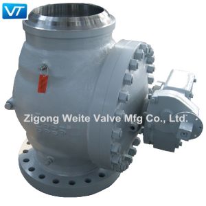 16In 600lb Industrial Ball Valve Manual Worm Gear Pneumatic Actuated