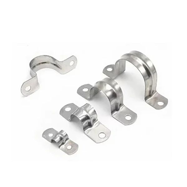 Buy Stainless Steel Plumbing Pipe Saddle Clip Bracket With Polish Finish at wholesale prices