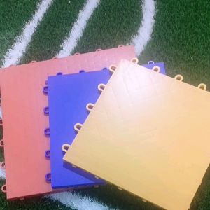 PP Interlocking for basketball court imitation wood grain real wood look