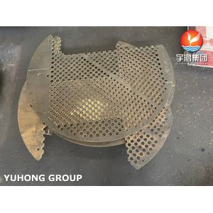 Quality ASME SB171 C71500 Transverse baffle, longitudinal baffle, Impingement plate for Heat Exchanger Application for sale