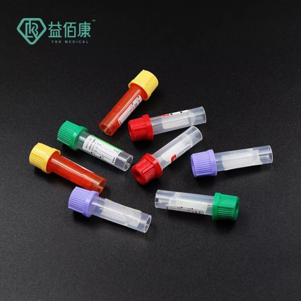 Medical Non Vacuum Micro Blood Collection Tube 0.25ml 0.5ml 1ml EDTA K2K3 / Gel Tubes