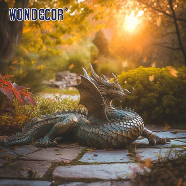 Buy Bronze Dragon Sculpture in Garden Square City Center at wholesale prices