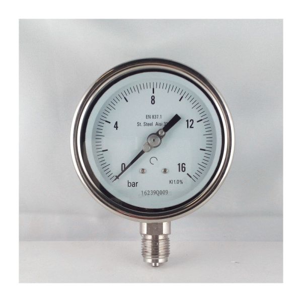 Buy Glycerin Filled Stainless Steel Pressure Gauge Manometer 70 Bar at wholesale prices