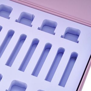 Custom Logo Pink Candle Luxury Empty Fragrance Oud Attar Skincare Bottle