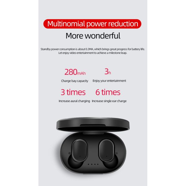 Portable Health Care Products Cherry Blossom Powder A8S Bluetooth Wireless Earphone