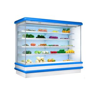 Grocery Multideck Open Chiller Drink Vegetable Fruits Display Fridge