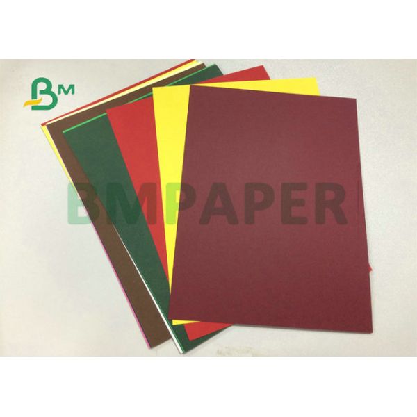 Uncoated Pink Blue Green 180Gsm Normal Card Sheet For Advertising Printing 63.5 x 91.4cm 