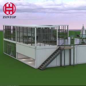 Zontop China Prefabricated Light Steel Structure Container Office Prefab House