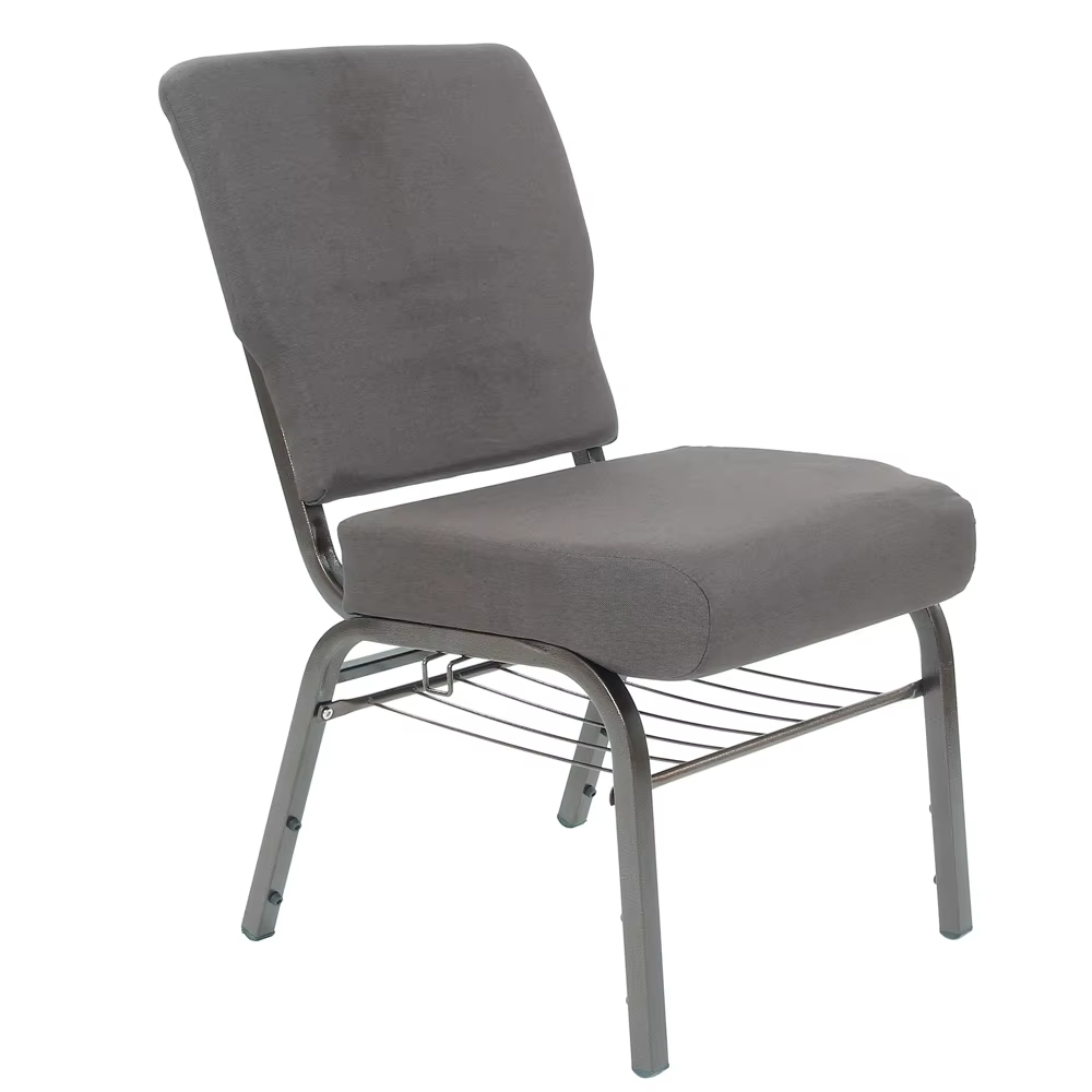 Popular Metal Frame Navy Blue Fabric Church Chairs For Modern Theater Furniture