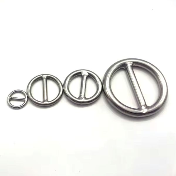Polished Stainless Steel 304/316 Welded O Ring Round Ring Cross Bar O Ring for Marine