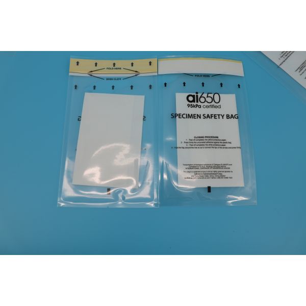 Buy Conveniently Packaged 95kPa Specimen Transfer Bag With Individual Pouch at wholesale prices