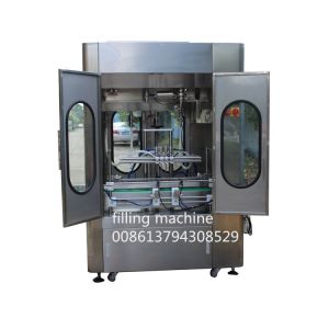 0.8MPa 1000ml 4 Head Self Flow Bottle Filling Line