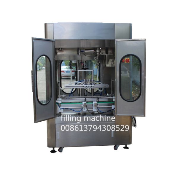 Buy 0.8MPa 1000ml 4 Head Self Flow Bottle Filling Line at wholesale prices